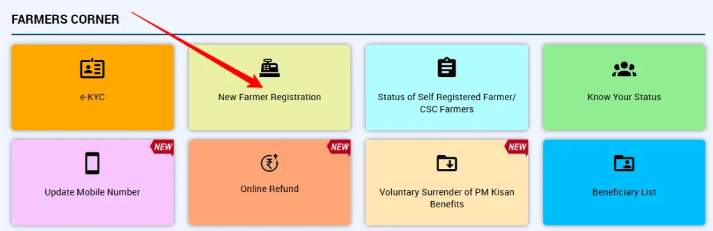 PM Kisan Farmer Registration